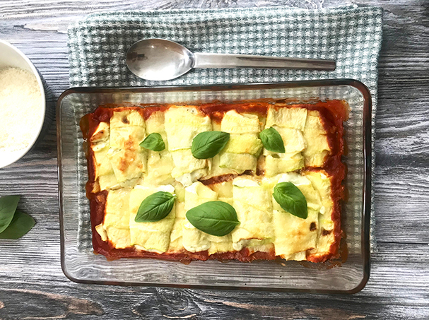 Gratins de courgettes ricotta et feta